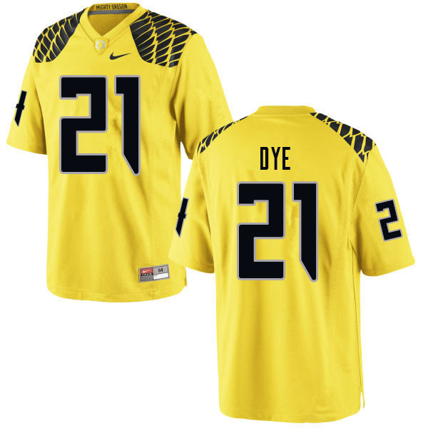 Men #21 Travis Dye Oregn Ducks College Football Jerseys Sale-Yellow - Click Image to Close
